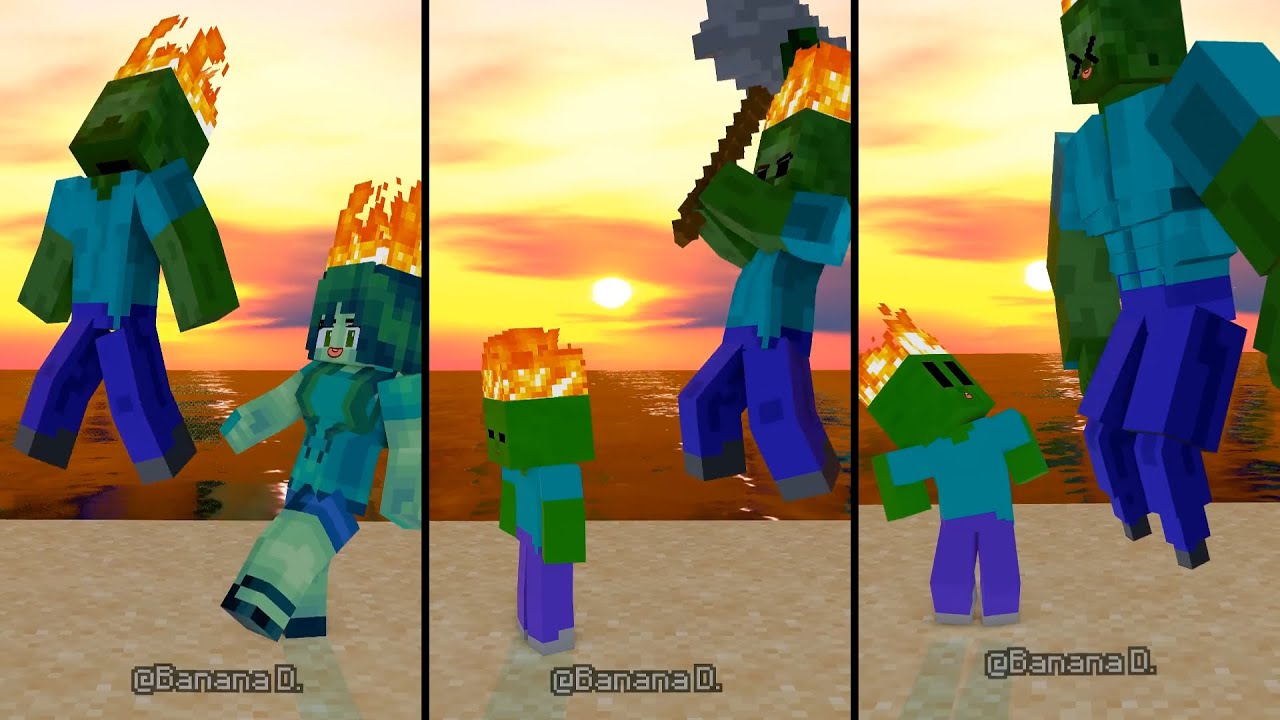 Boi Boi Boi Zombie Teama Monster Up but Become Monster Version in Fire Beach