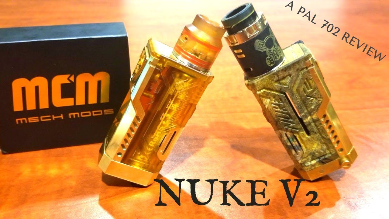 NUKE V2 MCM MECH MODS ~ SINGLE / SERIES / SQUONK / 18650-21700 / HARD HITTER