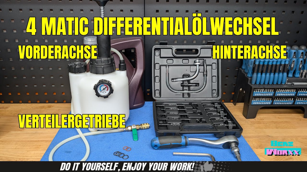 4 Matic Oil Service for all 3 Differentials on a Mercedes Benz