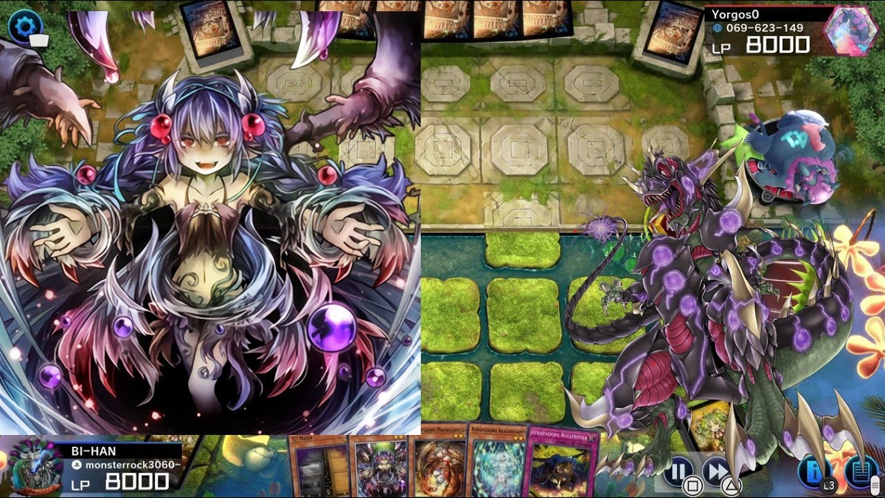 YU GI OH Master Duel - Traptrix deck vs Dino deck