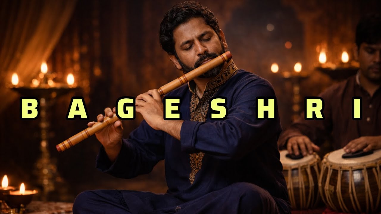 Raag Bageshri | Midnight Flute with Soft Tabla | Indian Music For Imotional Health