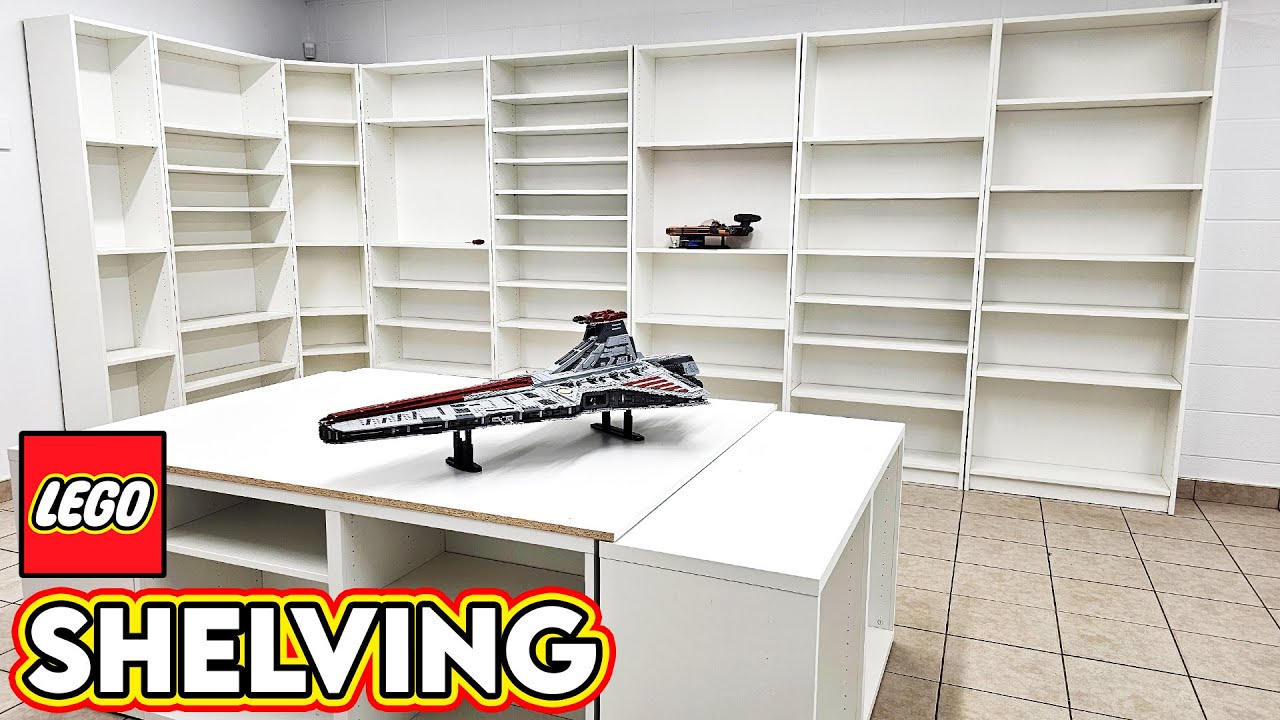 Стеллажи LEGO размещены и спланированы!