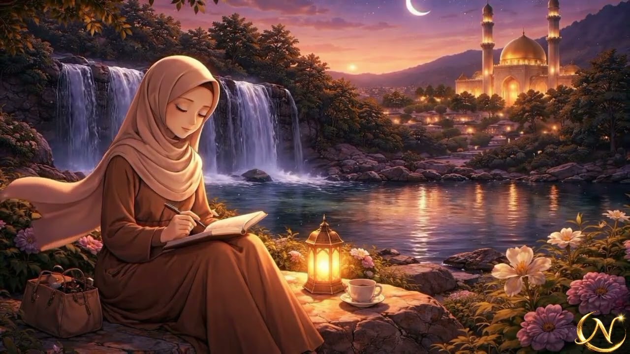 Noor As-Sakinah 🌙 Arabic Salawat for Deep Peace | Relaxing Islamic Nasheed Ambient (1 Hour Loop)