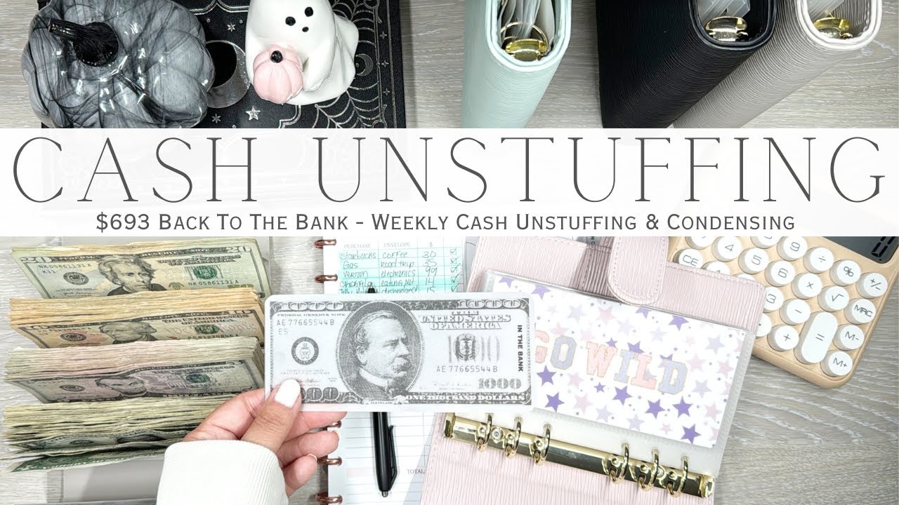 Weekly Cash Unstuffing & Cash Condensing | Adding Another Placeholder! | $693 Back to the Bank
