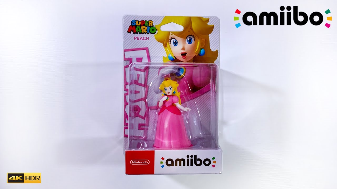 amiibo Peach (Super Mario) Unboxing + Featured Compatible Games