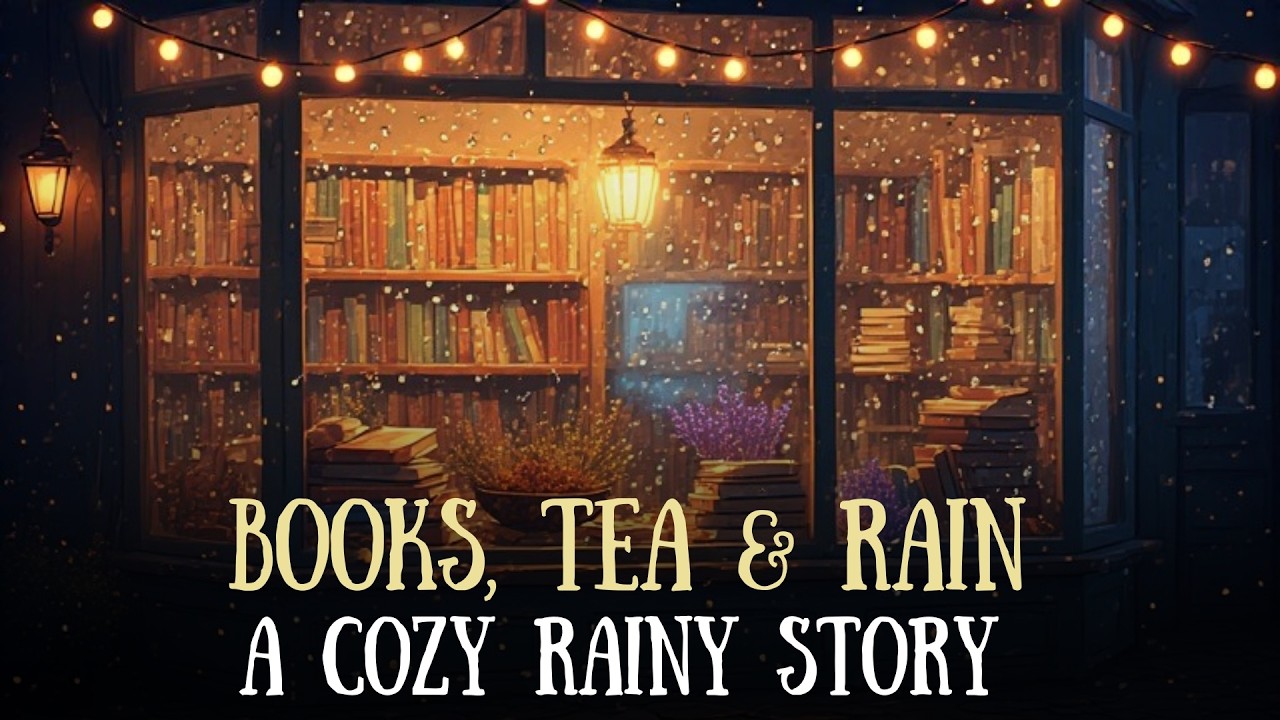 A Cozy Bedtime Story with RAIN 🌧️ The Little Bookshop by the Sea | Gentle Story for Deep Sleep
