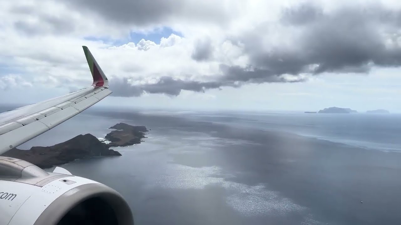 TAP A321neo landing at Madeira (FNC)