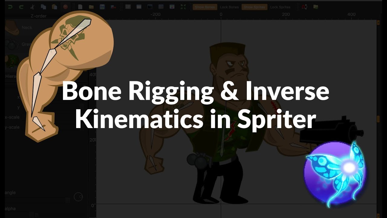 Bone Rigging and Inverse Kinematics with Spriter Essentials