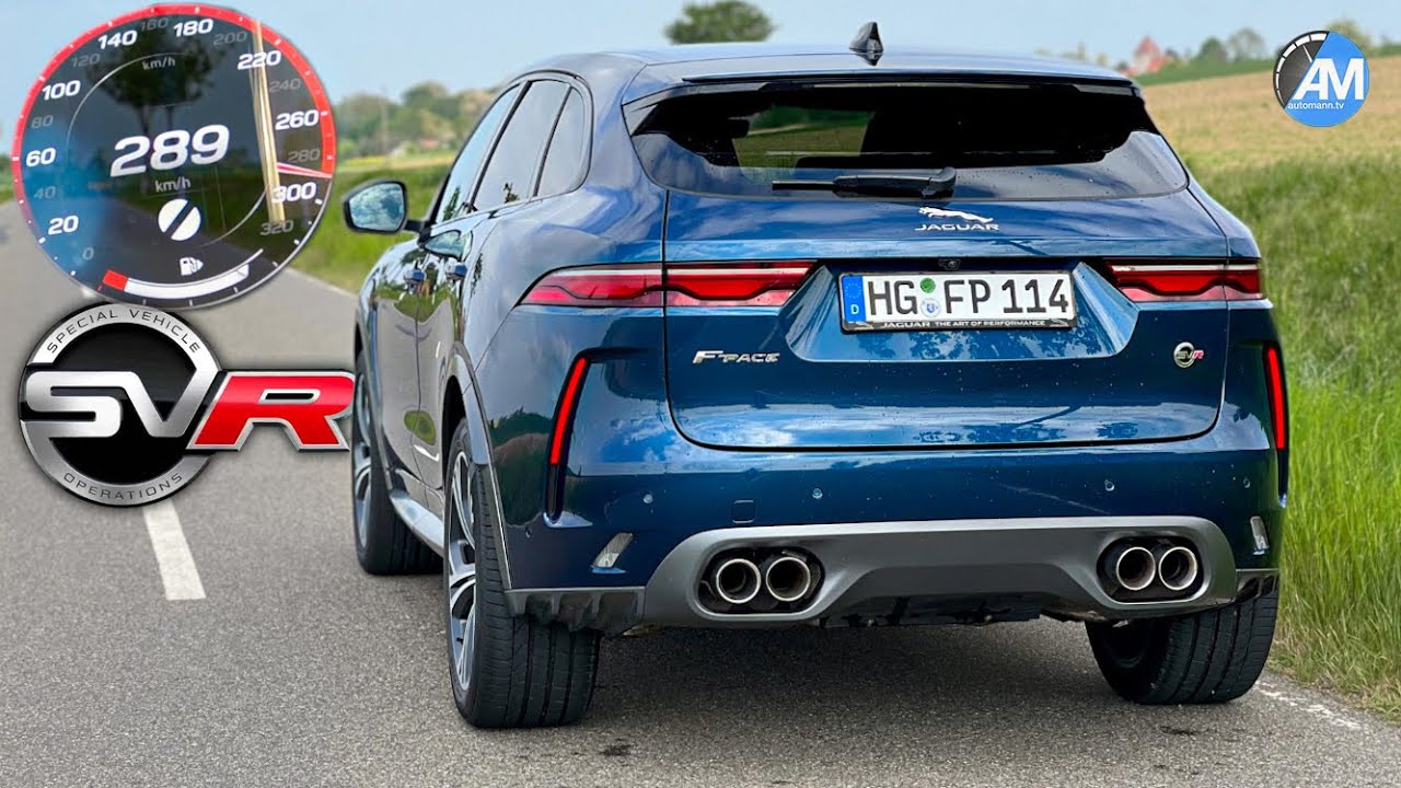 2022 Jaguar F-Pace SVR (550hp) | 0-297 km/h acceleration🏁 | by Automann in 4K