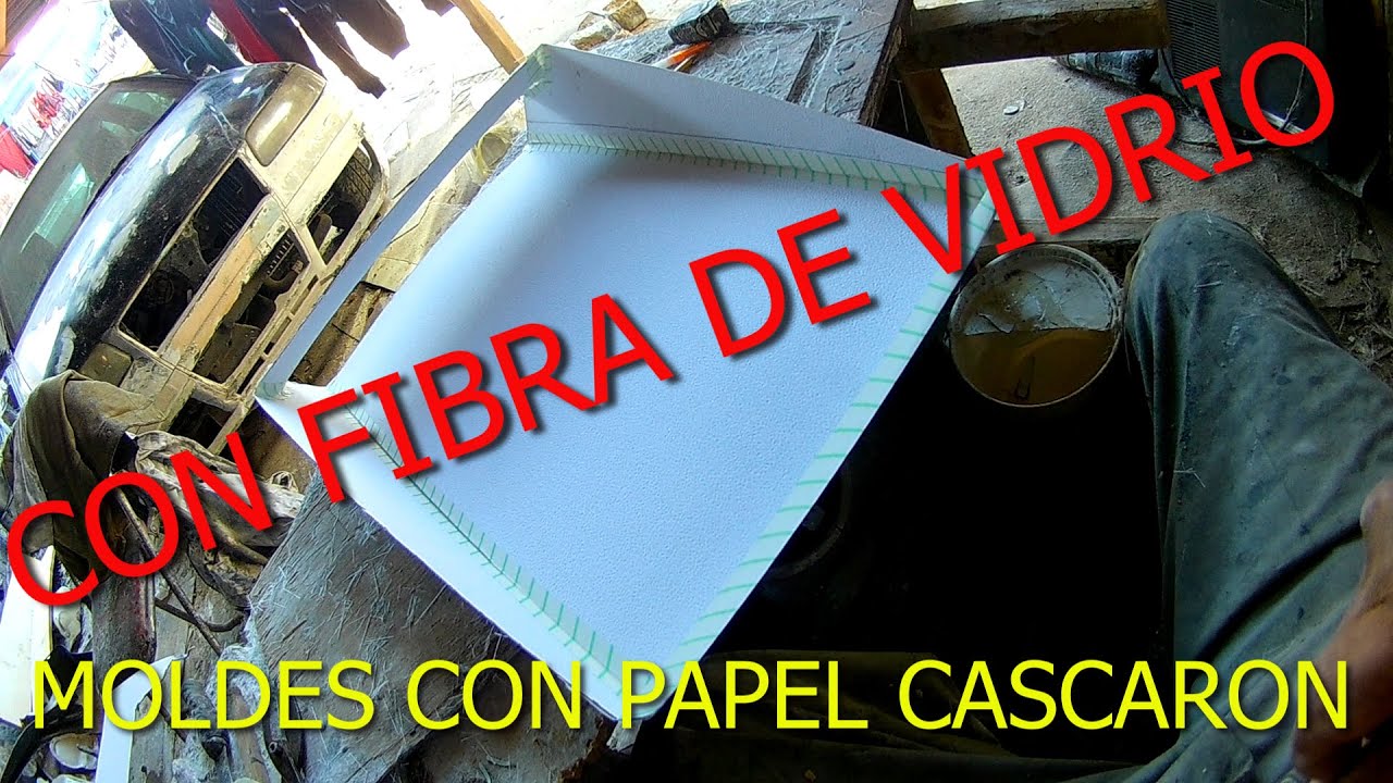 CON FIBRA DE VIDRIO  MOLDES DE PAPEL CASCARON  DESDE   SERO