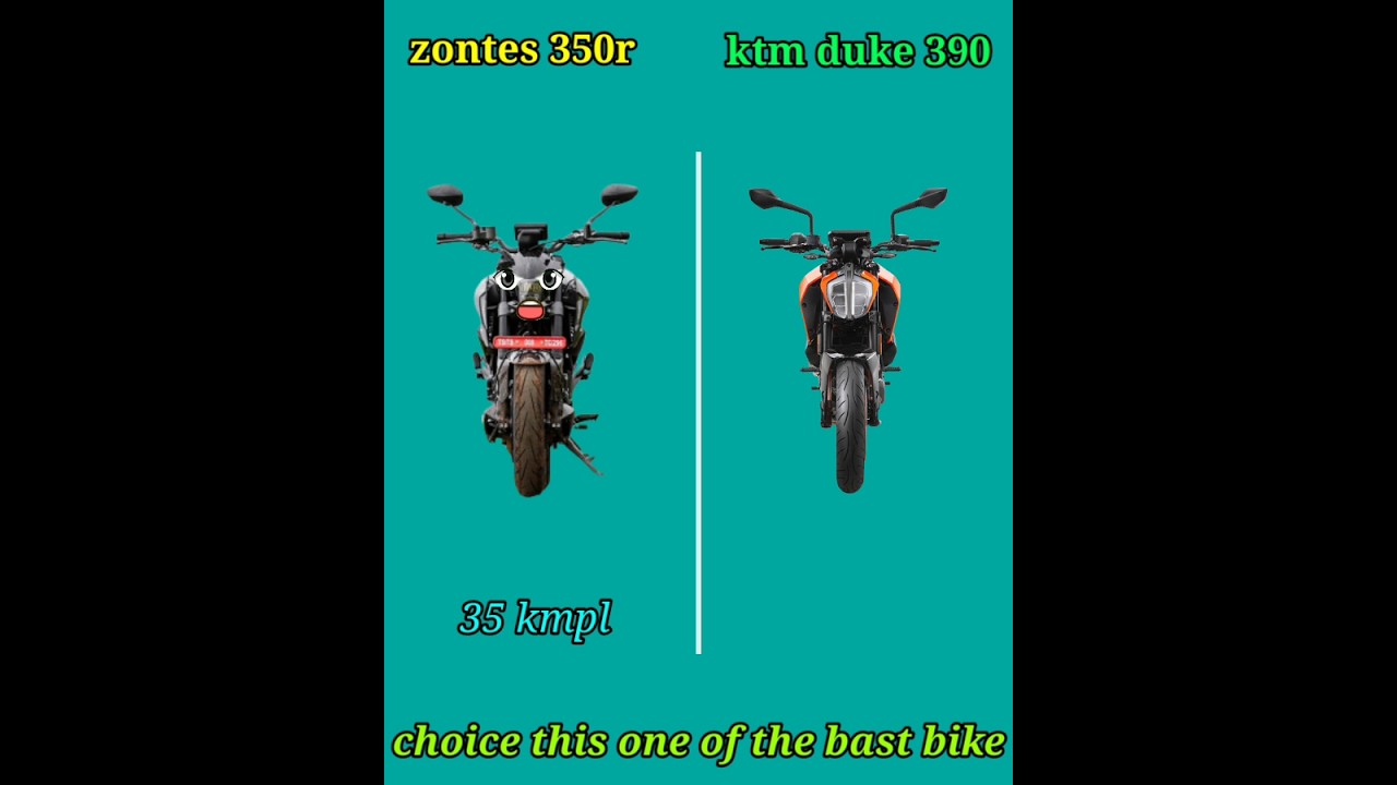 zontes 350r vs ktm duke 390 