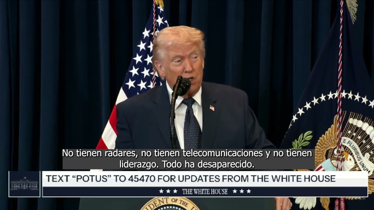 Trump asegura que la guerra contra Irán está 