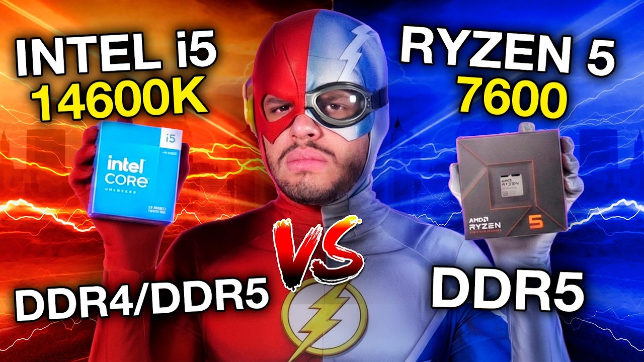 A ESCOLHA CERTA PARA GAMES? CORE i5 14600K vs RYZEN 5 7600