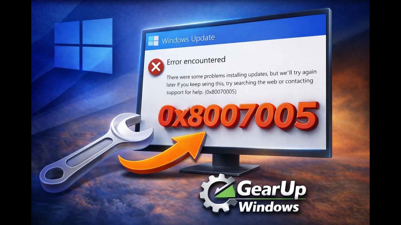 How to Fix Windows 10 Update Error 0x80070005 | GearUpWindows Tutorial