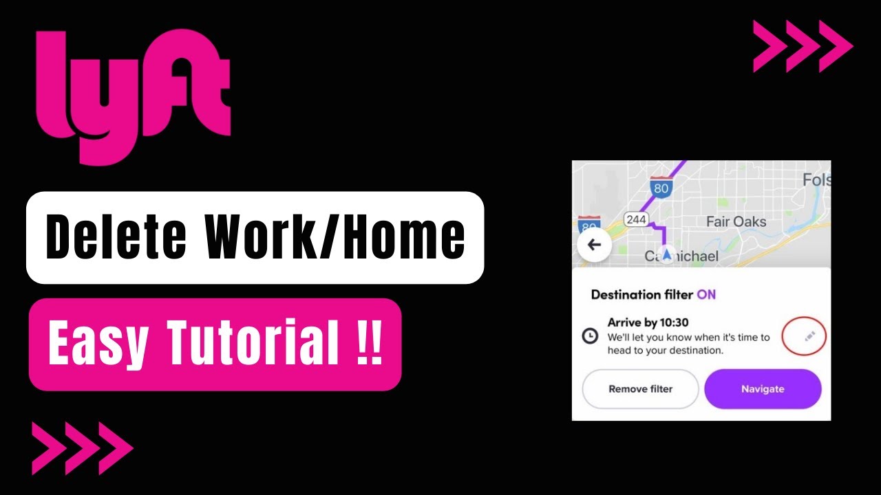 Delete Work or Home Address on Lyft !