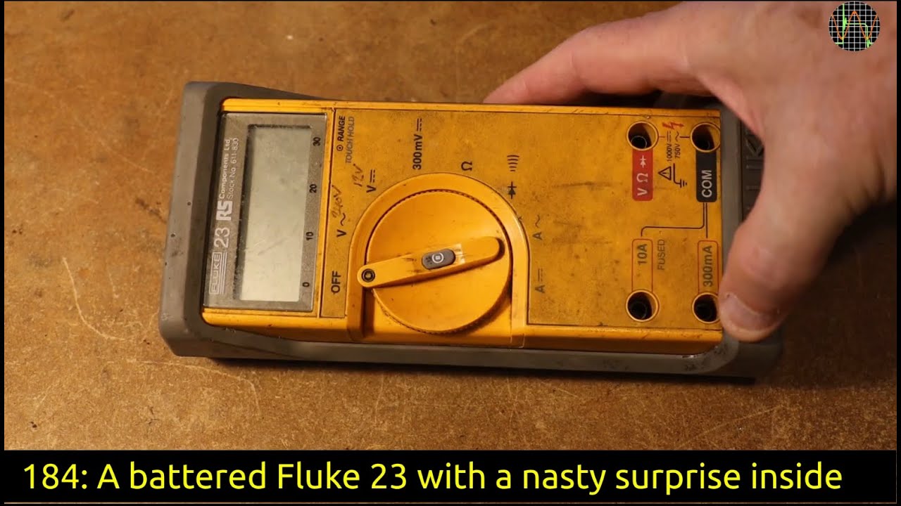 184 - A battered Fluke 23 with a nasty surprise inside