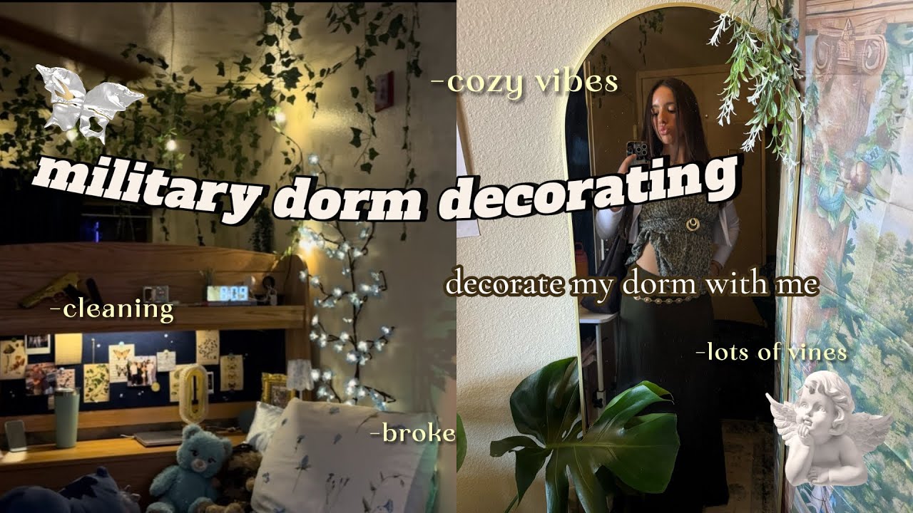 MILITARY DORM MAKEOVER / Air Force dorm decorating 2026 ❤️