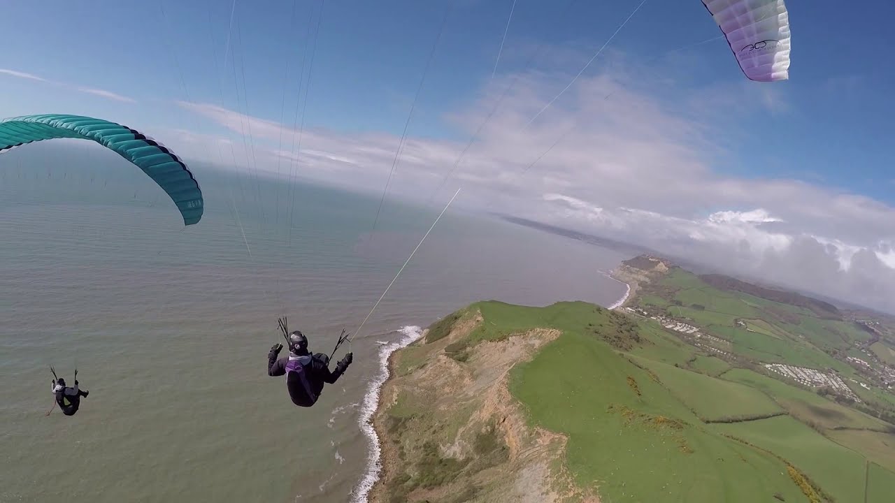 Paragliding Eype to Charmouth, UK