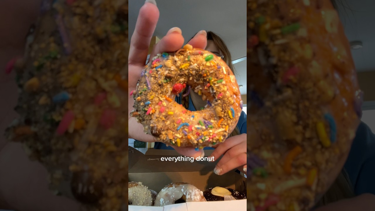 TRYING FUN DONUTS #asmrfood #foodie #notalkingmukbang