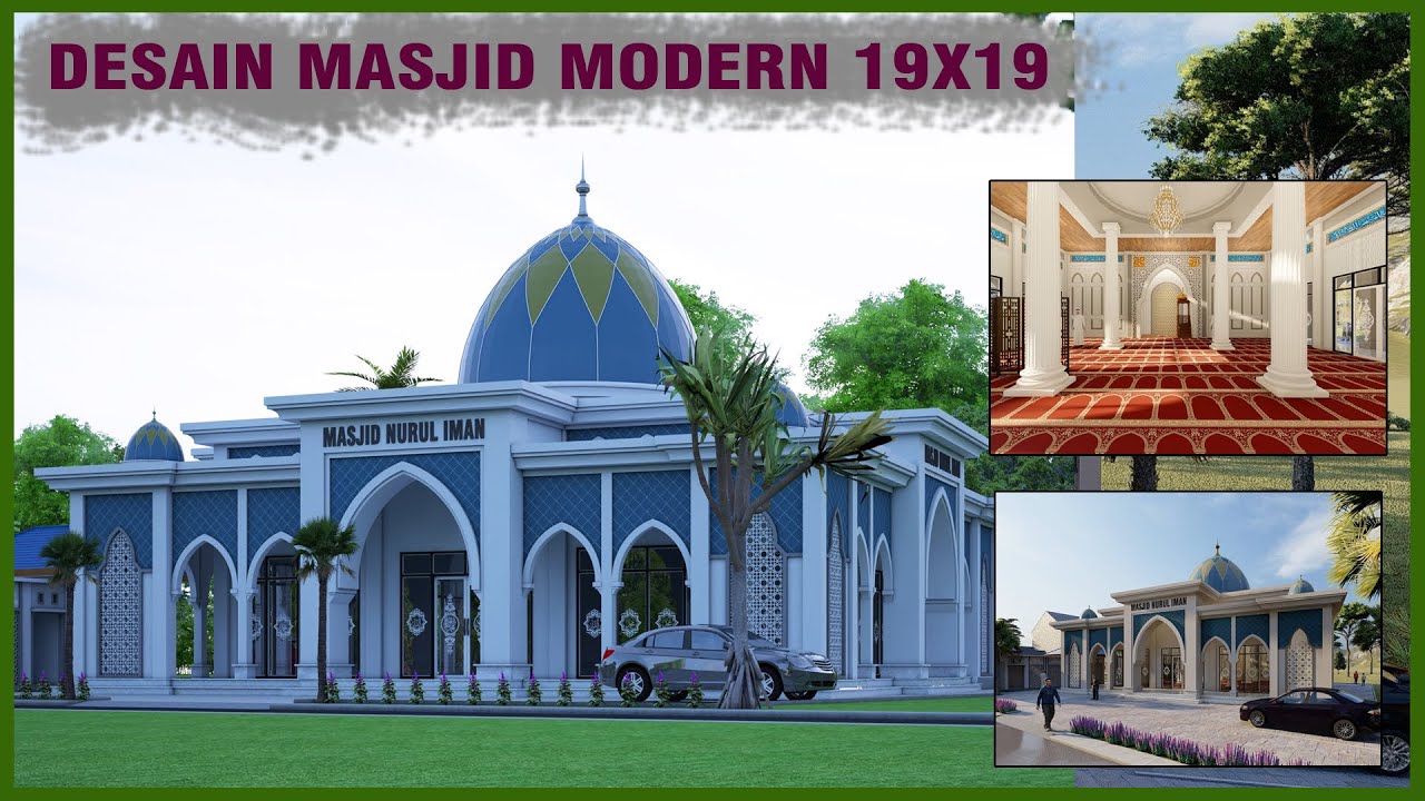DESAIN MASJID MODERN,  MASJID NURUL IMAN MUNA BARAT