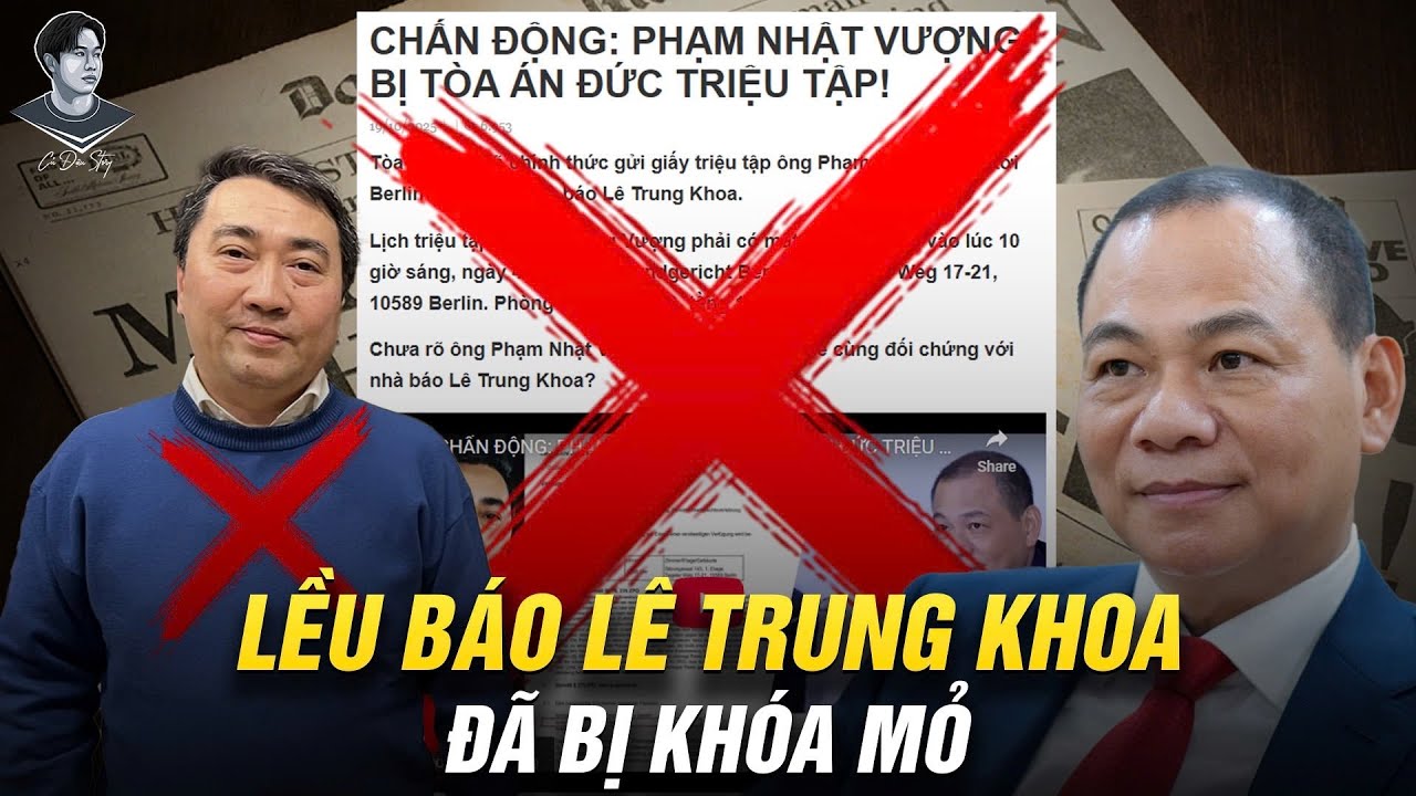 LÊ TRUNG KHOA TƯỞNG VIN CHỈ DỌA KIỆN, NAY ĐÃ ĂN TRÁT HẦU TÒA. AI BẢO THÁCH NHÀ GIÀU HÚP TƯƠNG
