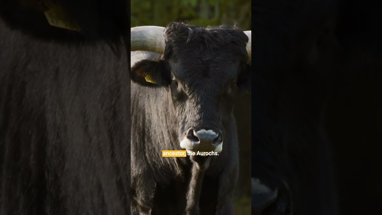 🐂 Recreating the Ancient Aurochs &mdash; or Just Playing Pretend? #shorts #cattle #deextinction