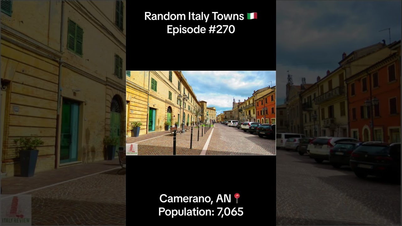 Camerano 📍 Random Italy Towns 🇮🇹 | Episode 270 | #italy #camerano #ancona #marche #shorts
