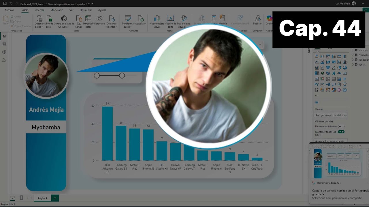 ✔️Insertar Fotografía por vendedor en Power BI
