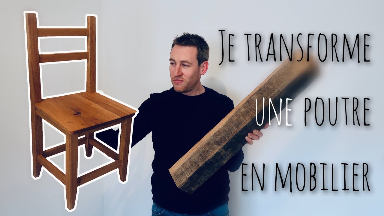 Fabriquer une chaise en bois. DIY Making a wooden chair.