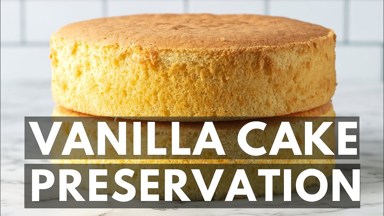 How To Preserve A Vanilla Cake. Natural VS Artificial Preservative.
