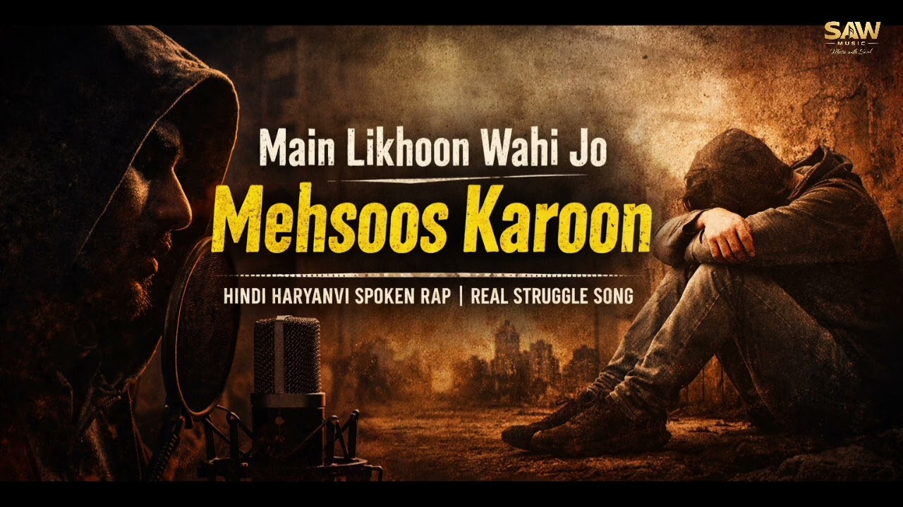 Main Likhoon Wahi Jo Mehsoos Karoon | Kalakaar Ki Kahani | Hindi Haryanvi Spoken Rap | SAW MUSIC