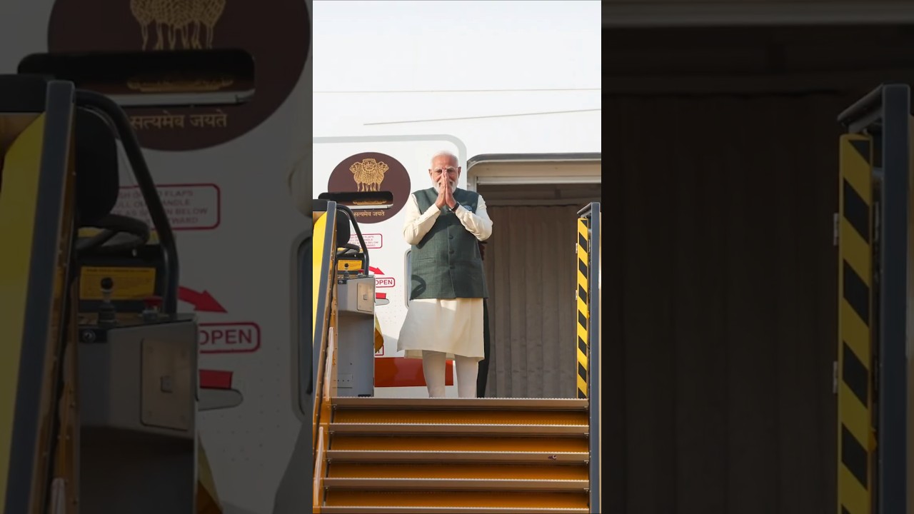 PM Modi Emplanes for Oslo, Norway | #shorts