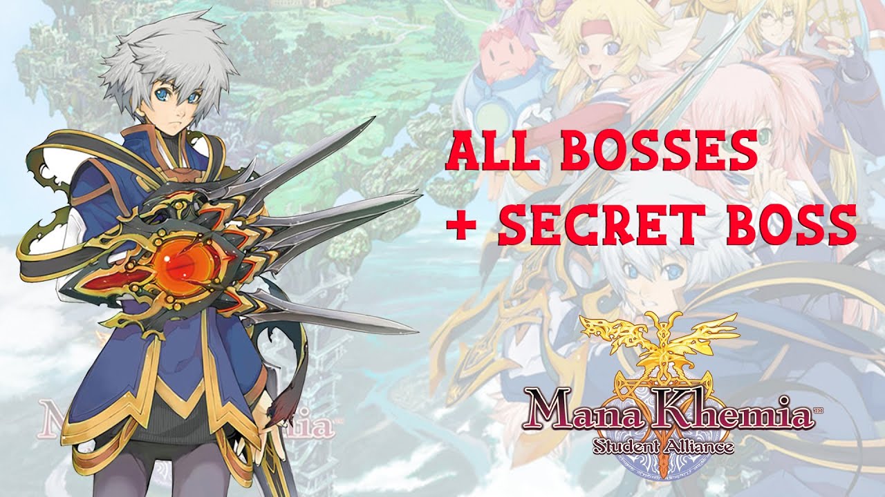 Mana Khemia - All Bosses + Secret Boss (PCSX2 60 FPS HD)