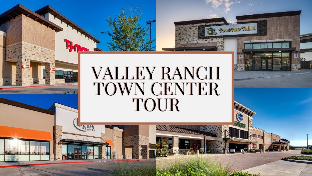 Driving around Valley Ranch Town Center (New Caney Texas  Shopping Center Tour) #newcaneyrealtor