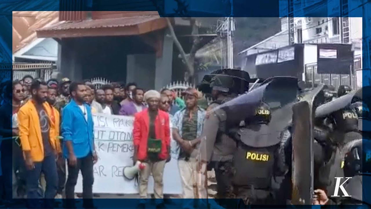 Polisi Bubarkan Unjuk Rasa Mahasiswa Terkait Daerah Otonomi Baru di Papua