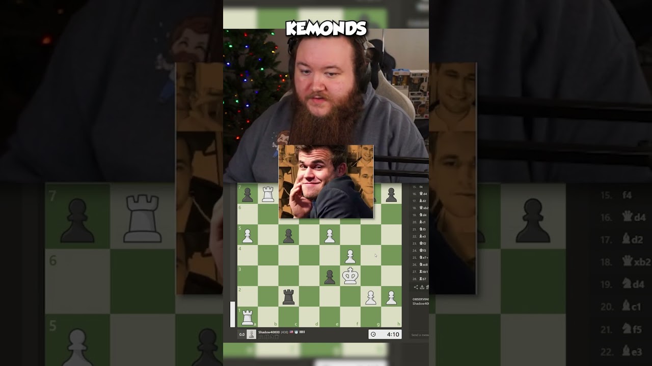 Twitch Streamer is BEST FRIENDS with Magnus Carlsen! #shorts