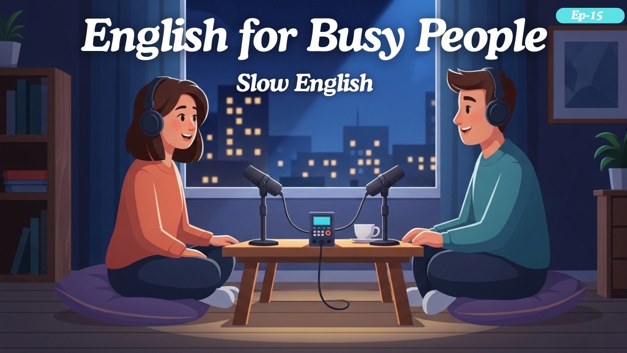 English Listening Practice for Busy People | Just Press Play 🎧