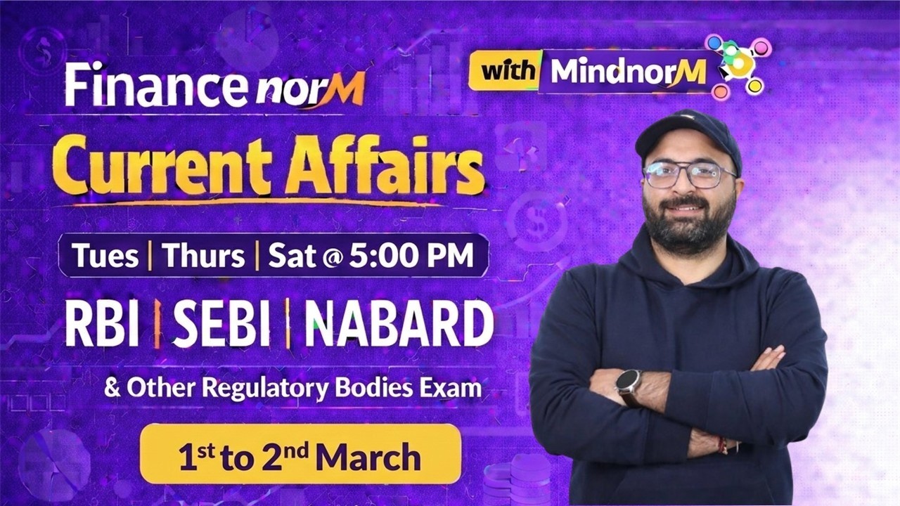 Finance Current Affairs for RBI Grade B | RBI Grade B Classes | RBI Preparation 2026 | Madhav Sir
