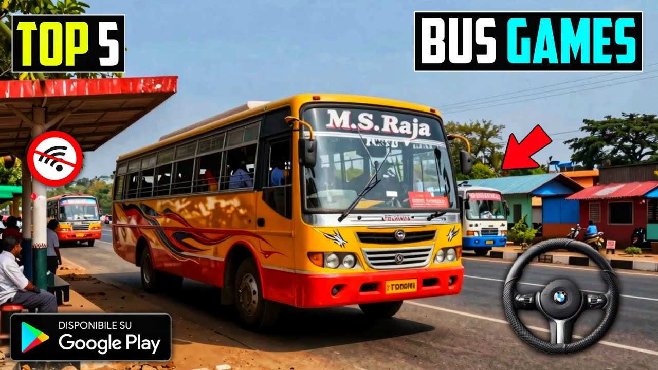 Top 5 Best Bus Simulator Games For Android 2026 l New Bus Games For Mobile