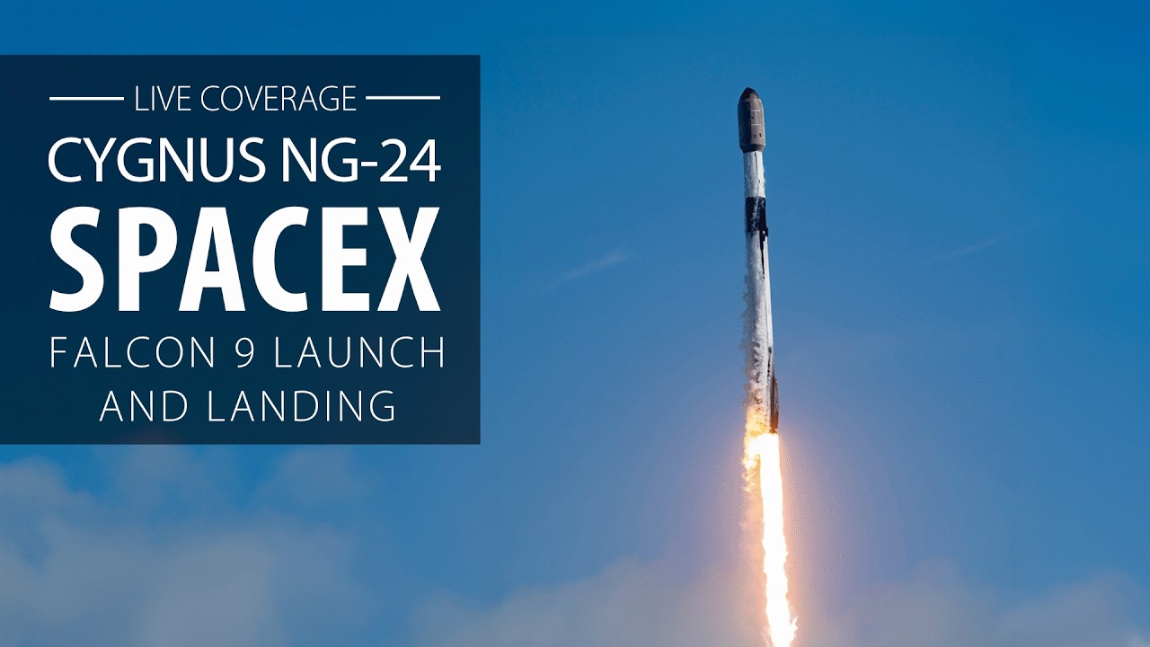 Смотрите прямую трансляцию: ракета SpaceX Falcon 9 запускает грузовой корабль Cygnus для космичес...
