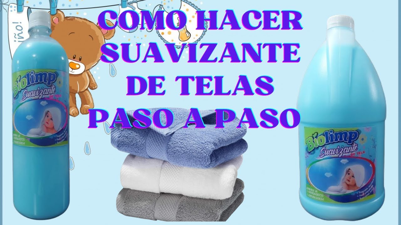 Como hacer suavizante de tela paso a paso Para Vender