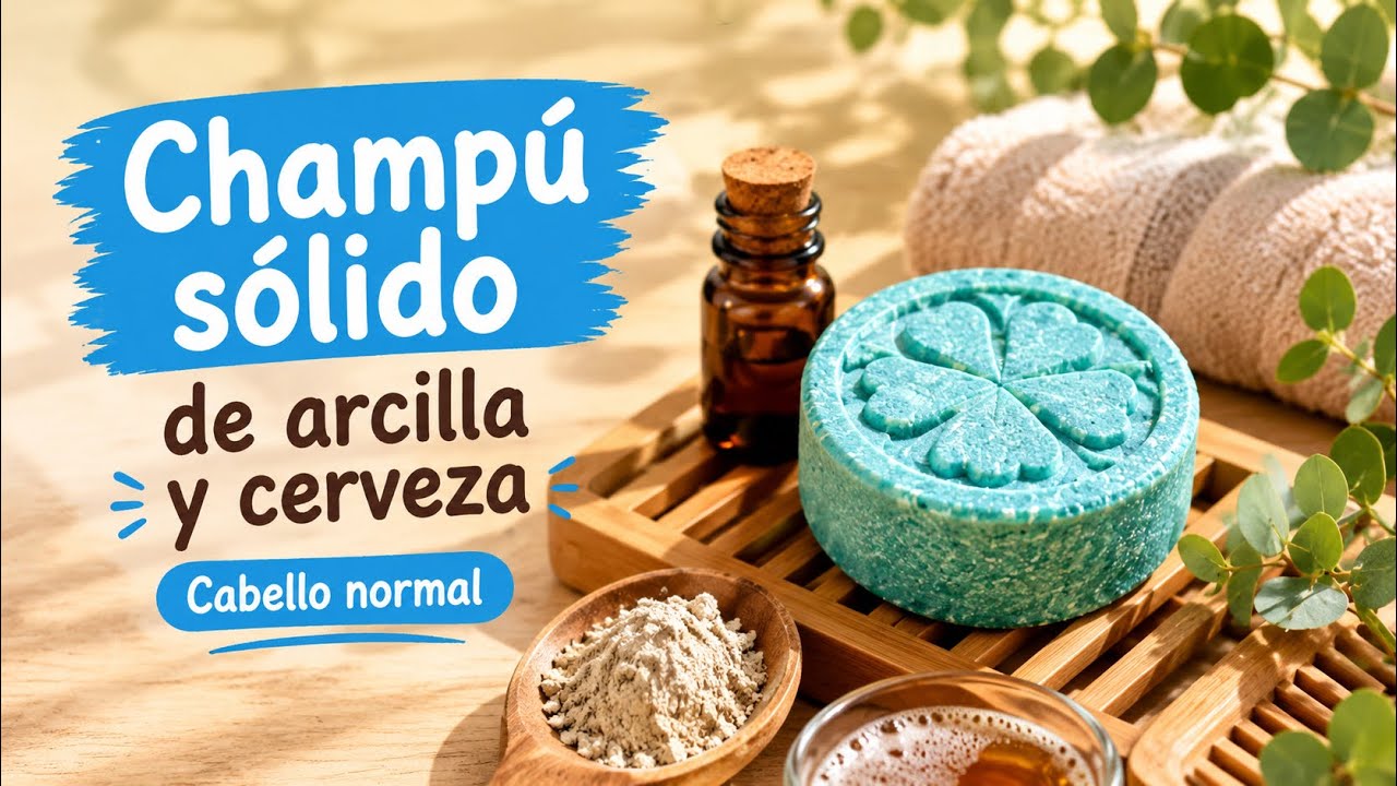 CHAMPÚ sólido CERVEZA y ARCILLA #diy #cosmeticanatural