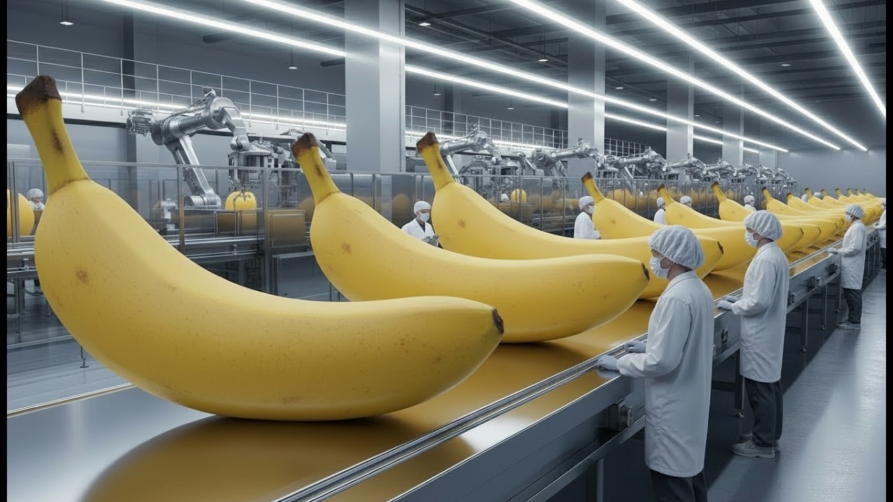 Inside a Banana Chips Mega Factory 🍌 | Processing Millions of Bananas with Modern Technology