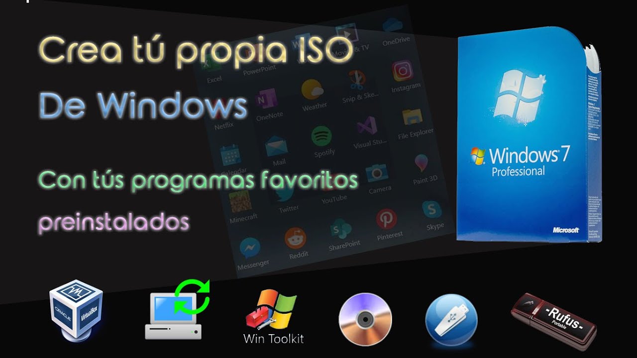 Crea tú ISO Windows 7 con tús programas favoritos preinstalados (COMPLETO)