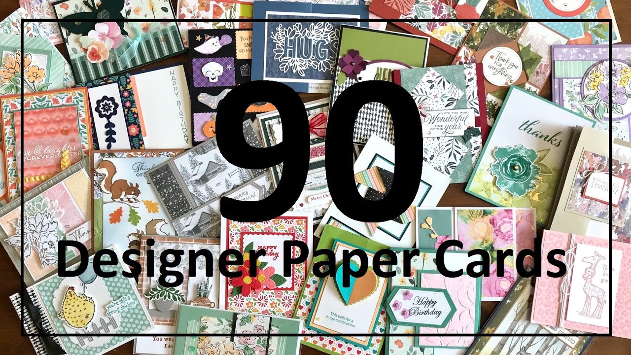 90 Cards Using Designer Paper! The Great, Big Card Swap Showcase: August 2021, Part 1