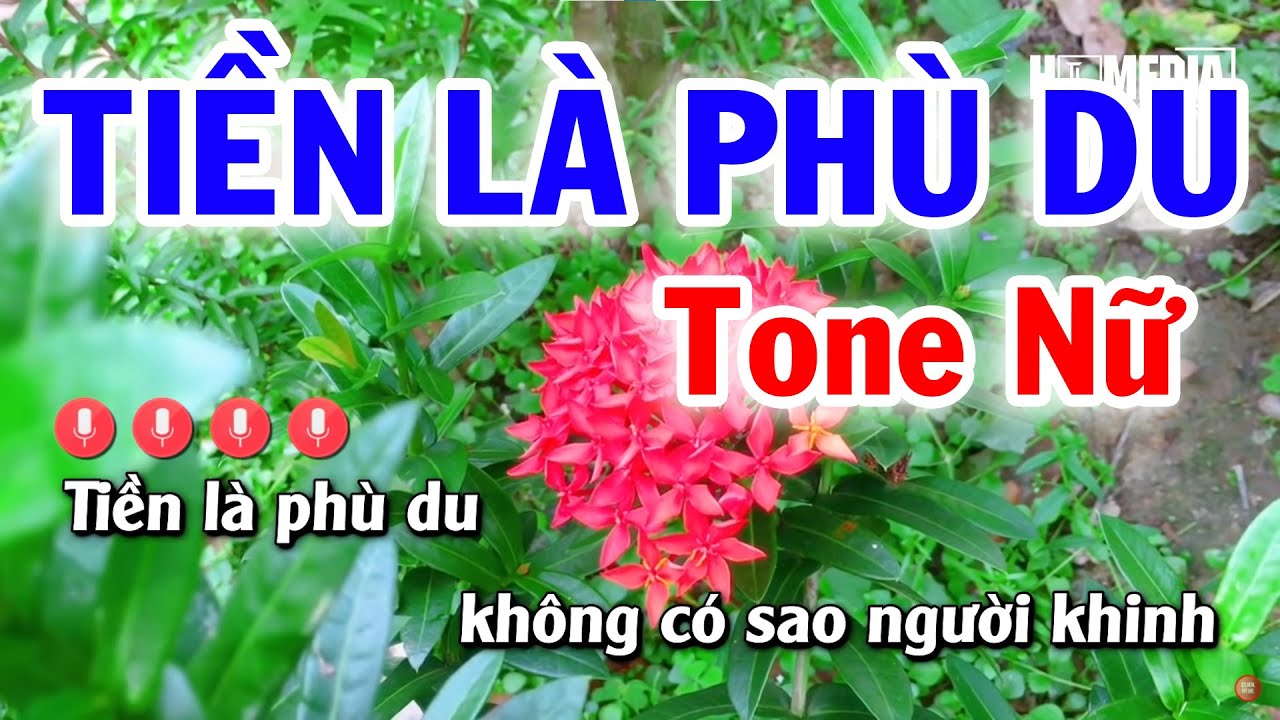 Tiền Là Phù Du Karaoke - Nhạc Chế - Tone Nữ ( Bài Ca Kỷ Niệm )