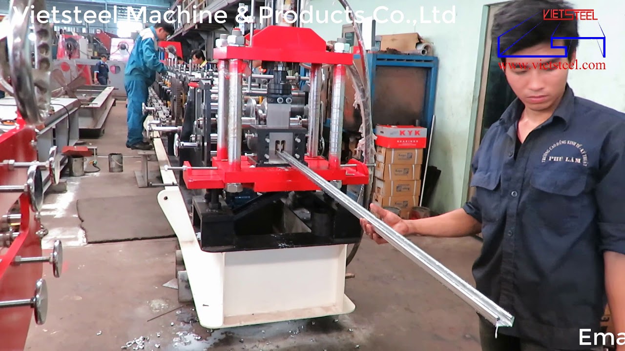 Vietsteel U41 Purlin Roll Forming Machine | M&aacute;y C&aacute;n Thanh X&agrave; Gồ U41