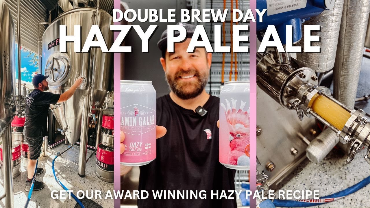 Brewing A Hazy Pale Ale In A Commercial Brewery - Double Brew Day
