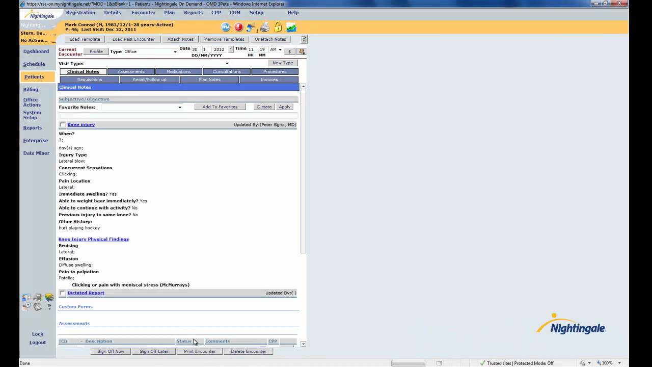Orthopedic Surgery - EMR templates speed up your workflow