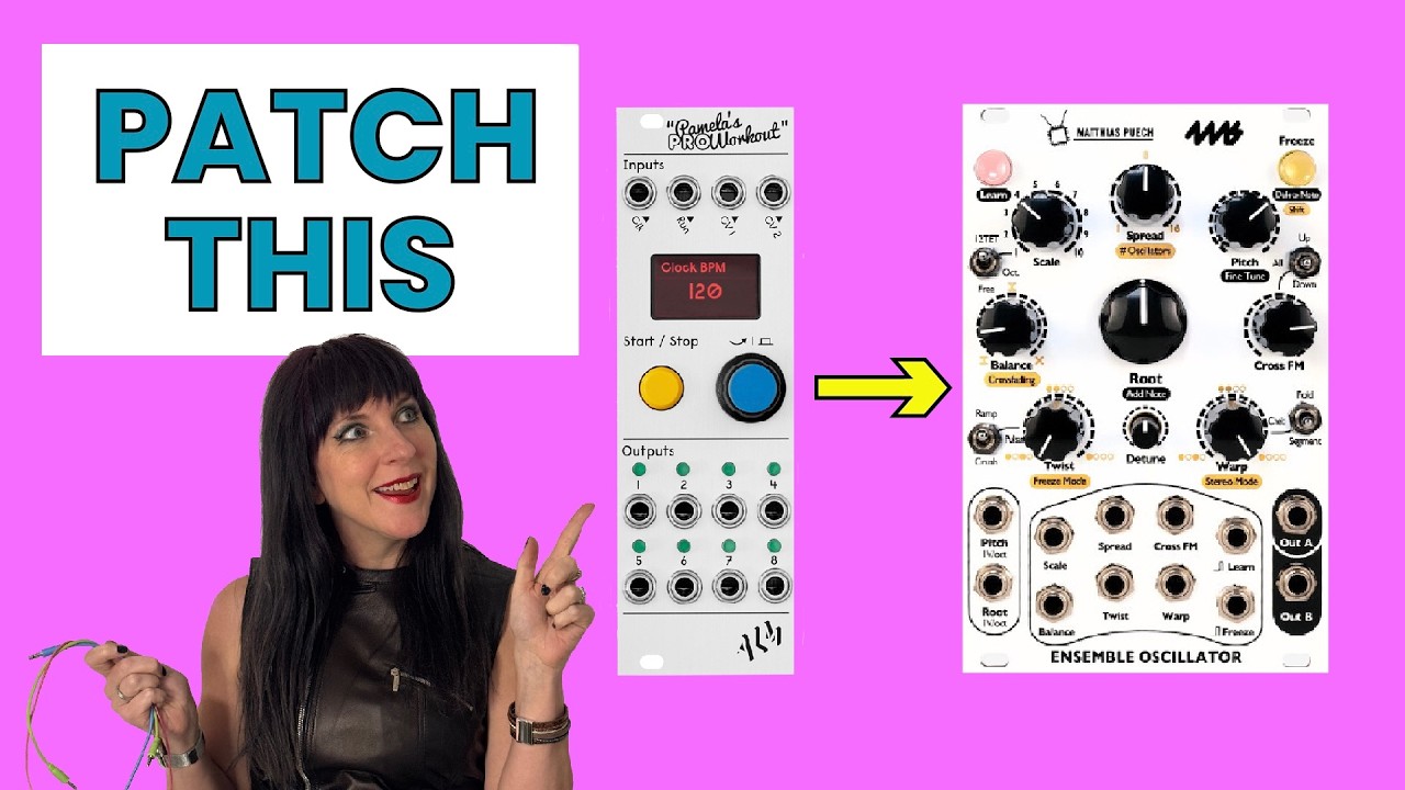 Using Pam’s Euclidean Rhythms to Modulate the 4MS Ensemble Oscillator